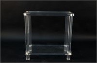 LUCITE SIDE TABLE