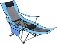 W141  SUNTIME Camping Portable Mesh Chair Blue