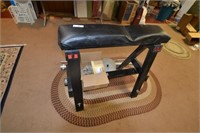 EXERCISE BENCH AND WEIGHTS