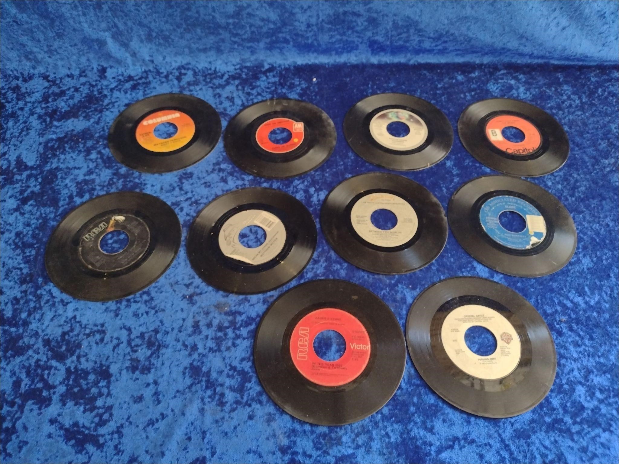 45 VINYL RECORDS MIXED ARTISTS & GENRES