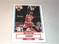 1990-91 Michael Jordan Fleer Card in Case