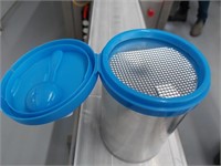 30 Boxes Blue  Plastic 502 Can Lids with Scoop