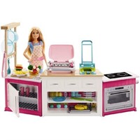 "Used" Barbie Ultimate Kitchen 20+ Pieces