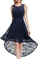 MUADRESS Womens Floral Lace Sleeveless Vintage