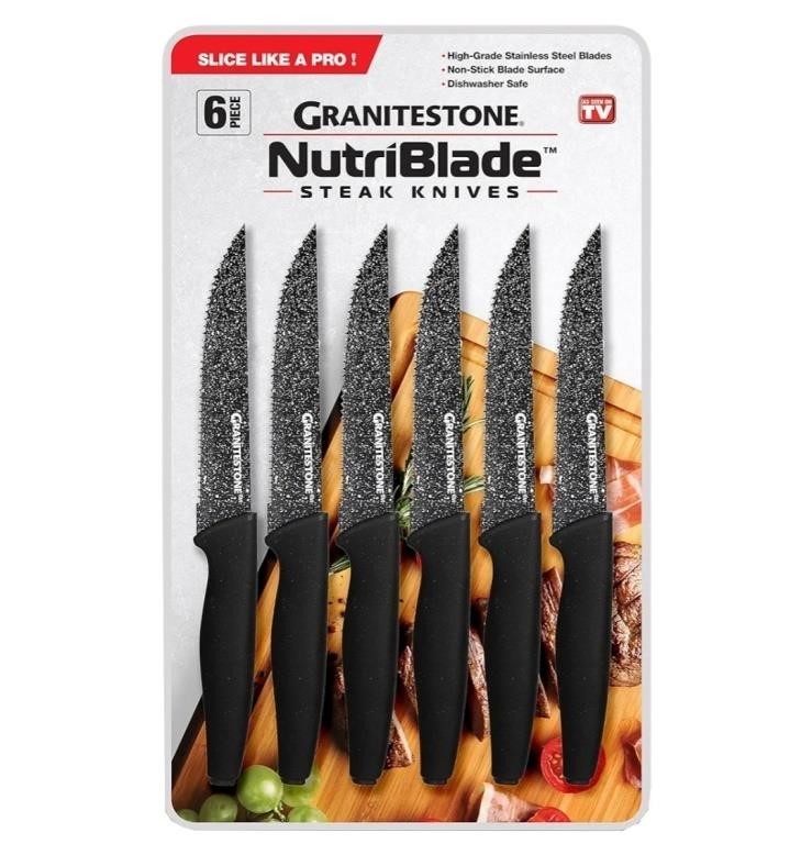 Granitestone Nutriblade 6-Piece Steak Knives with