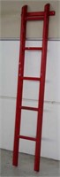 Chinese red lacquered ladder