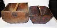 Two Chinese rice baskets