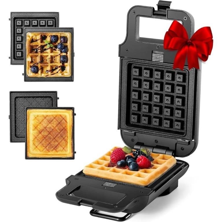 New Mini Waffle Maker, Waffle Iron, Non-Stick