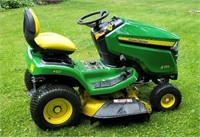 John Deere X354 lawn tractor. 4 wheel steering,