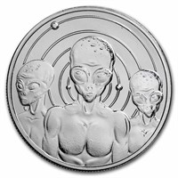 1 Oz Silver Round - Ufo