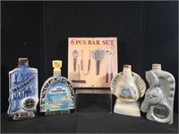 Vintage Decanters & Bar Set