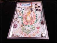 Large group of jewelry including beaded