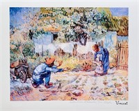 First Steps by Vincent Van Gogh Estate Signed Gicl