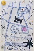 Joan Miro LES FORESTIERS BLEU 1975 Limited Edition