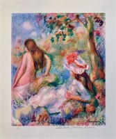 Pierre Auguste Renoir BATHING Estate Signed Small