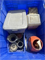 TOTE OF HYDRAULIC COUPLERS, LUG NUTS & STUDS
