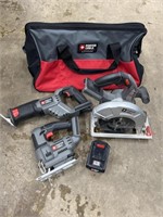 Porter Cable lithium  3 tool bag combo