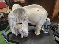 Porcelain Elephant Statue Figure