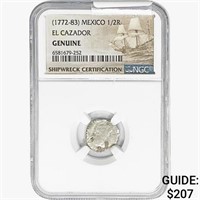1772-83 1/2 Reale Mexico El Cazador NGC Genuine