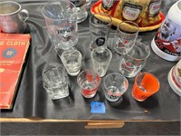 Bud Glasses; Busch Glass; Shot Glasses