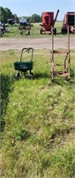 Spreader and barrel cart