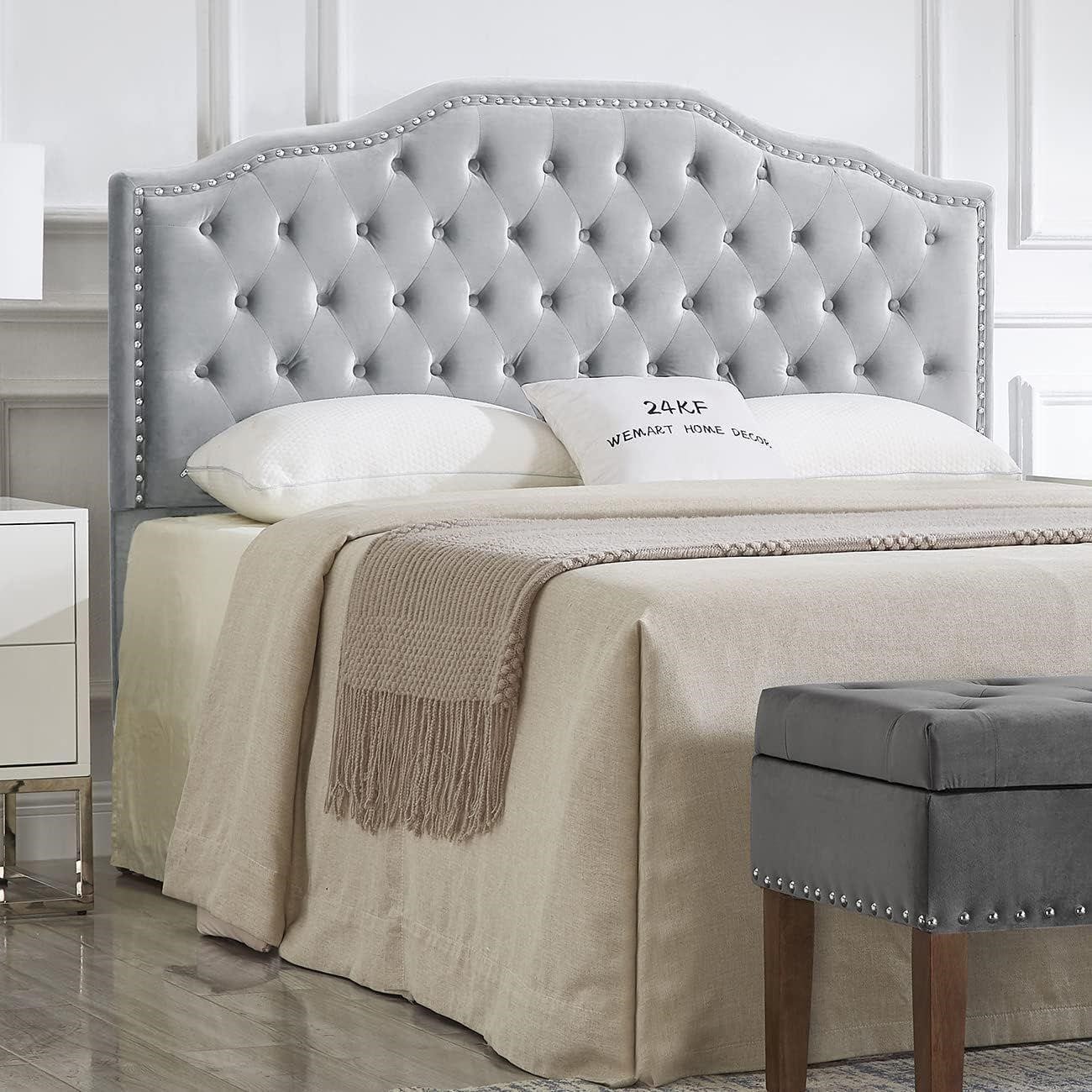 QUEEN Upholstered Tufted Headboard