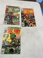 3-Sgt Fury Comics #137. 140, 141