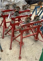 (4) B&B Pipe Roller Stands