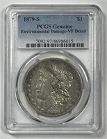 1879-S Morgan Silver $1 Very Fine PCGS VF details