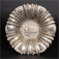Continental 800 Sterling Silver Repousse Bowl