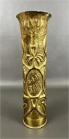 Antique WWI (9/1/18) Mortar Shell Trench Art Vase