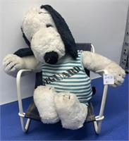 Vintage Lifeguard Snoopy in Beach Chair
