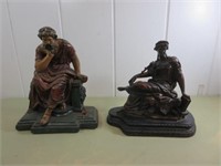 Pair of Thinking Statues