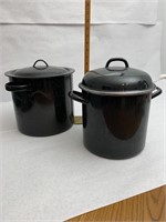 Two stock pots