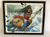 Native American Signed T. Chatelain Print