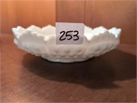 Fenton white hobnail bowl glassware