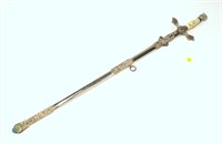 Knights Templar sword with scabbard