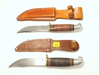2- Knives with sheaths: L66 Western with 4.5"