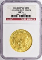 2006 $50 Gold American Buffalo F.S. NGC MS-70