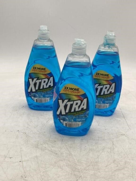 3 Pack Xtra Dishwashing Liquid Soap 24fl Oz