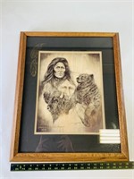 Native American Print Signed by Donna Jacobson