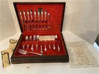 Set of Heirloom Silverplate Flatware in Case