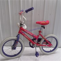 16" Girls pedal Bike w/training wheels