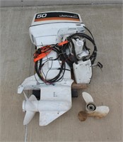 Johnson 50 HP Outboard Motor + Accessories
