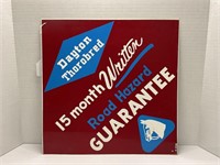 DAYTON THOROBRED DOUBLE SIDED METAL SIGN 14" x 14"