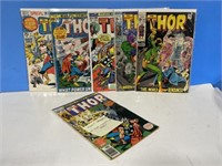 6 Comics - The Mighty Thor 15-30 cent Cover Price