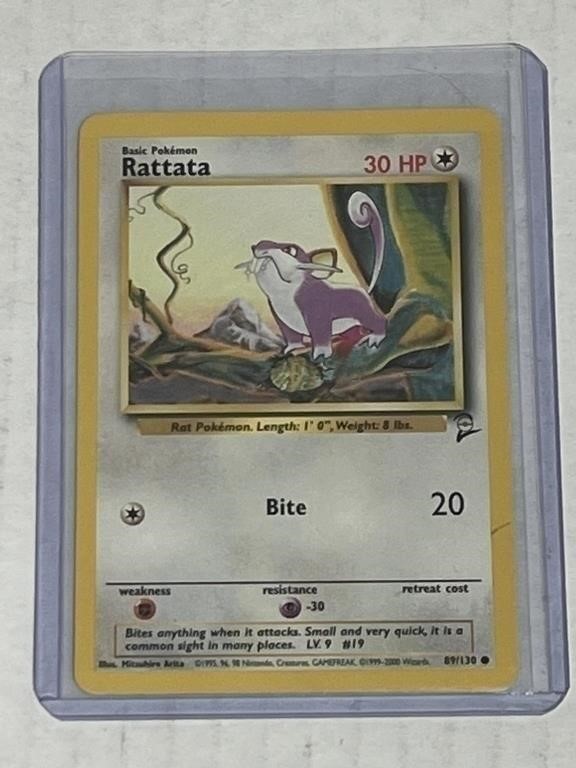 Pokemon Rattata 89/130 Base set 2