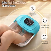 CURECURE Collapsible Foot Spa with Heat,