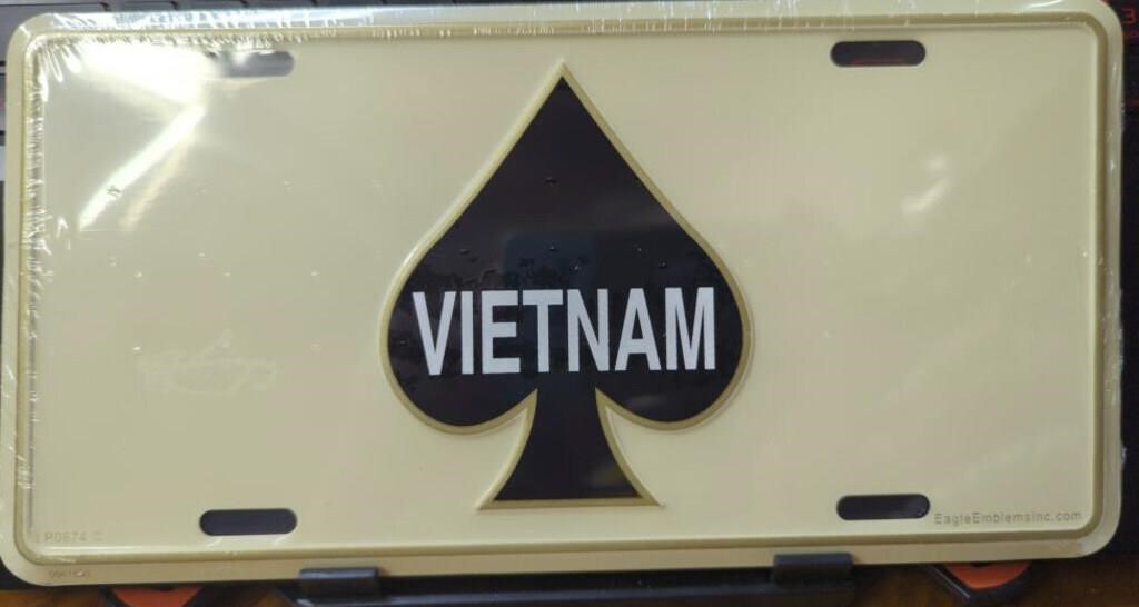 USA made metal license plate Vietnam