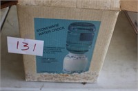 NIB STONEWARE CROCK WATER COOLER